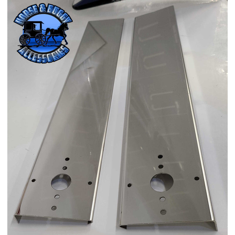 Rear Peterbilt Watermelon Air Cleaner Bar (Sold in Pairs) (fits 15" breathers) #1710 AIR CLEANER BRACKET Light Slate Gray