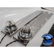 Rear Peterbilt Watermelon Air Cleaner Bar (Sold in Pairs) (fits 15" breathers) #1710 AIR CLEANER BRACKET Dark Gray