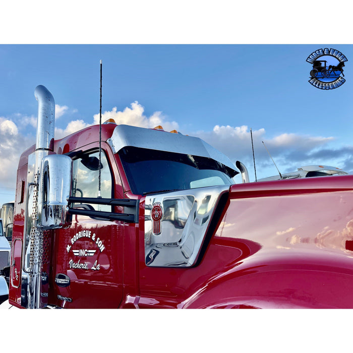 FOR KENWORTH T680 T880 W990 RIGHT PASSENGER SIDE CHROME MIRROR HEATED FOR KENWORTH T680 T880 W990 RIGHT PASSENGER SIDE CHROME MIRROR HEATED