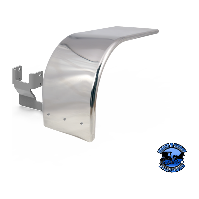 Shift Blind Mount brackets for Half Fenders Peterbilt (AIR LEAF) (Check item measurement) fender bracket sp-172670 passenger,sp-172669 drivers Gray