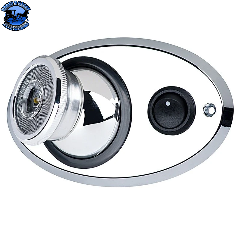 ADJUSTABLE LED MAP LIGHT W/SWITCH (CHROME FINISH) *DISCONTINUED*