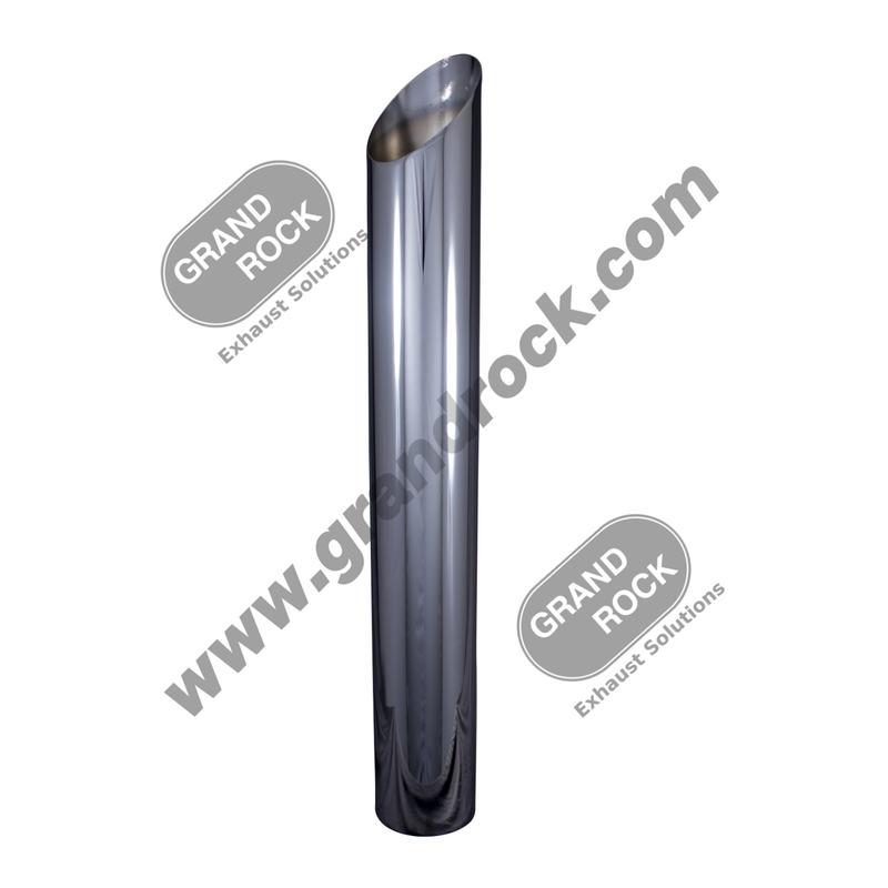 P5-20SBC  5" X 20" ANGLE CUT OD CHROME