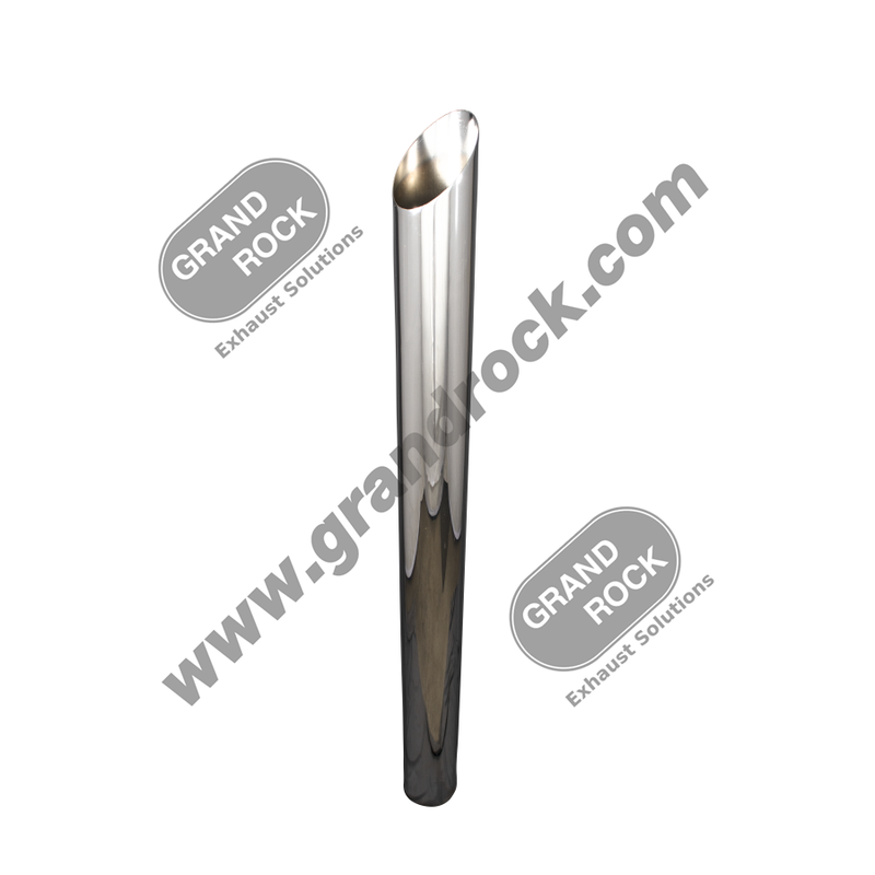 P5-96SBC  5" X 96" ANGLE CUT OD CHROME