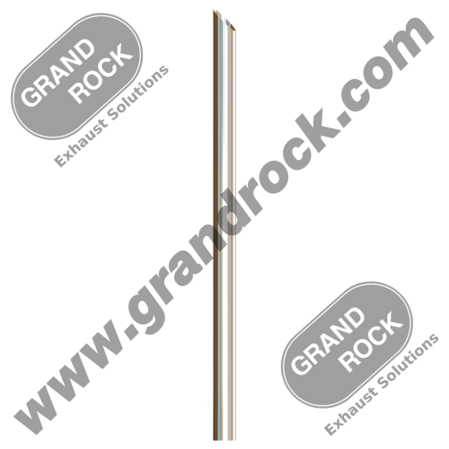 P5-96SBC  5" X 96" ANGLE CUT OD CHROME