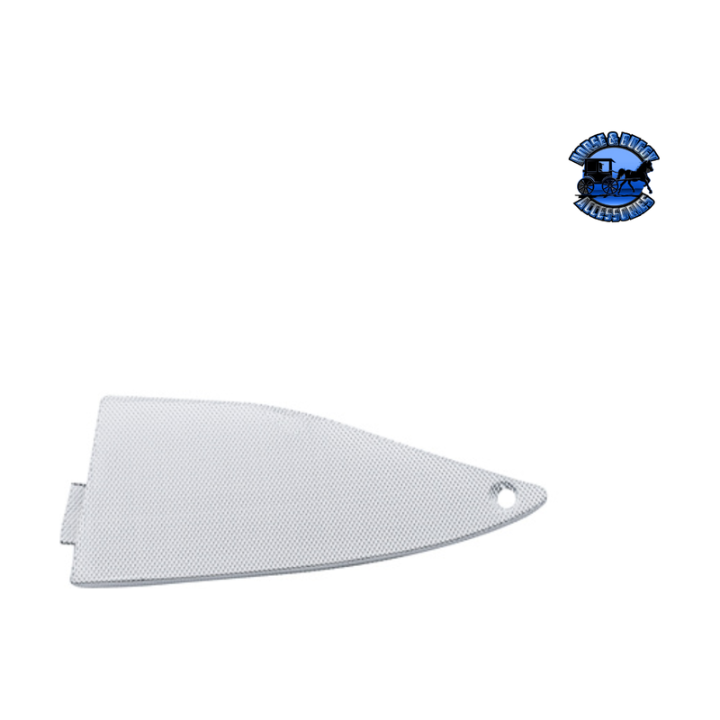 CHROME TRIANGULAR MESH COVER FOR FREIGHTLINER CENTURY (2003-2008) AND COLUMBIA (2004-2014) (Choose Side) Triangular Mesh Cover Passenger's Side Light Gray