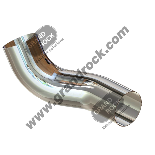 PB-13906RC  5"2-BEND OD/OD PIPE RIGHT CHR