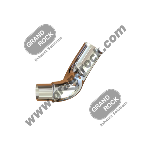PB6-13059RC  6"2-BEND OD/R5"OD PIPE RIGHT CHR