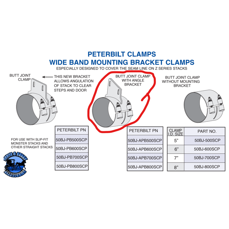 #KRP-705052CP Dynaflex 7'' REDUCED TO 5'' EXHAUST KIT W/52'' SPOOL; PETE  PICKETT ELBOW & CLAMPS EXHAUST with bunk,day cab Dark Slate Gray