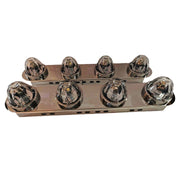 SS-1725 FRONT KENWORTH RADIUS STYLE BRACKET 15" AIR CLEANER (SOLD IN PAIRS) (Lights not included) air cleaner Dim Gray