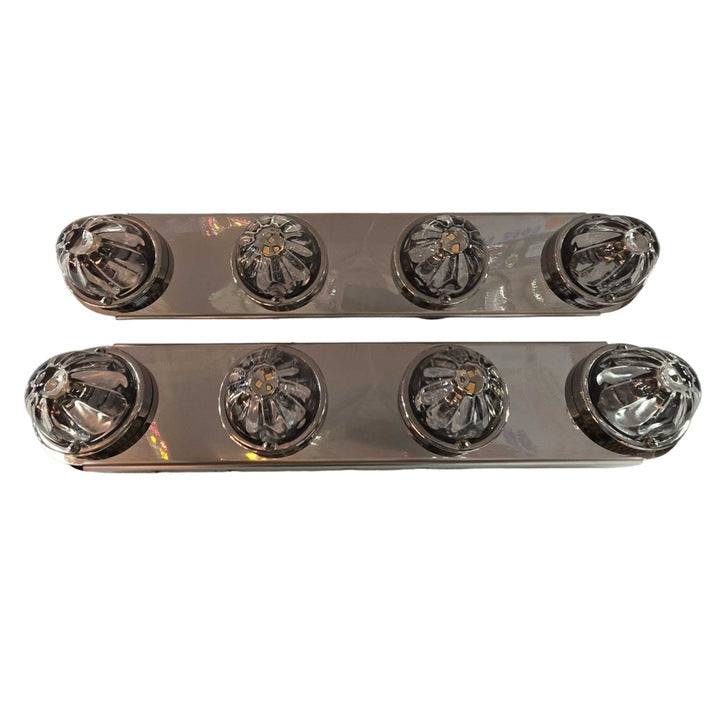 SS-1712 FRONT PETERBILT RADIUS STYLE BRACKET (15" AIR CLEANER) (SOLD IN PAIRS) (Lights not included) AIR CLEANER Dim Gray