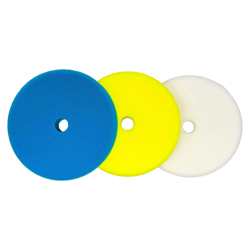 6" Foam Pads for Metal and Paint Polishing (Choose Color) 3-Step Pack Beige