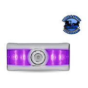 Trux LED Interior Projector Dome & Map Cab Light for Peterbilt - 9 Diodes (Choose Color) Chrome,Black Gray