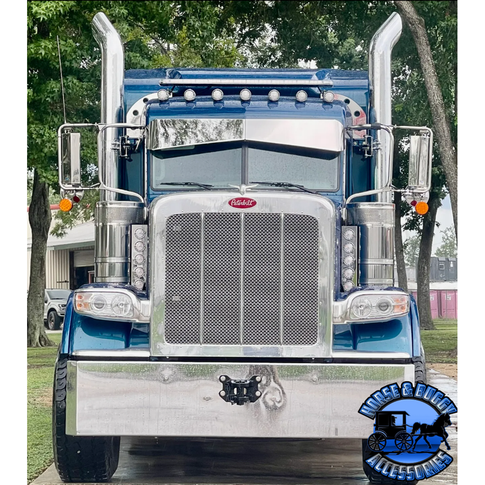 Strobe light bar brackets, for Peterbilt 379/389 (high rise,raised roo ...