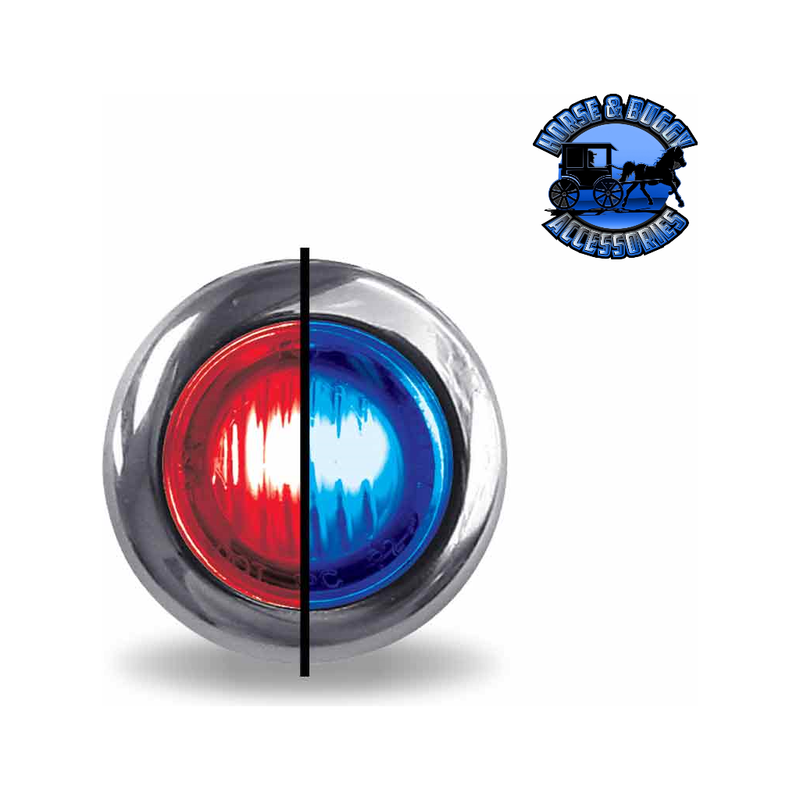 3/4" Trux Dual Revolution LEDs (Choose Color and Style) 3/4" Light 3/4″ Red to Blue Round – 2 Diodes Dark Slate Gray