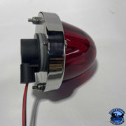 3 wire 3157 bulb-Sealed red lens glass watermelon kit (bulb not included) #nu-3157-lr watermelon glass lens Gray