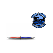 17" Slim Flatline Trux Dual Revolution LEDs (Choose Color) SLIM FLATLINE Red to Blue - 24 Diodes (discontinued) Light Gray