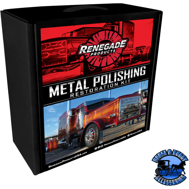 Renegade Metal Polishing & Big Rig Restoration Kit RP-LFGRPKR-MP-KIT Renegade Red Line Maroon