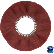 Renegade Maroon 14" Satin Buffing Wheel for Polishing Machines 320-400 Grit Airway Buffs Without Center Plate Saddle Brown