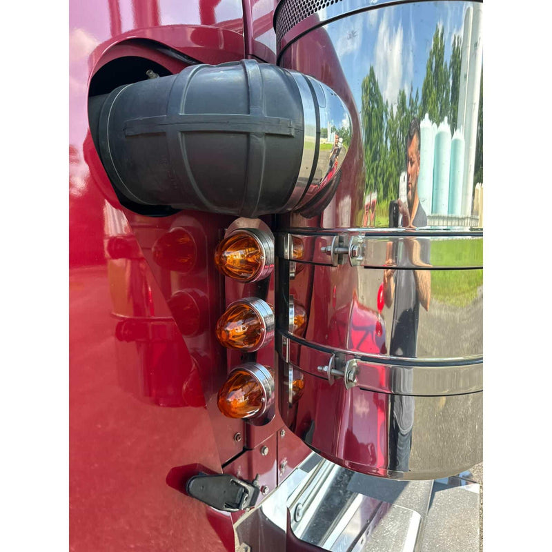 JML Kustoms 15" FRONT KENWORTH AIR CLEANER BRACKET, RADUIS STYLE (SOLD IN PAIRS) #1720 (does not include lights) watermelon Sienna