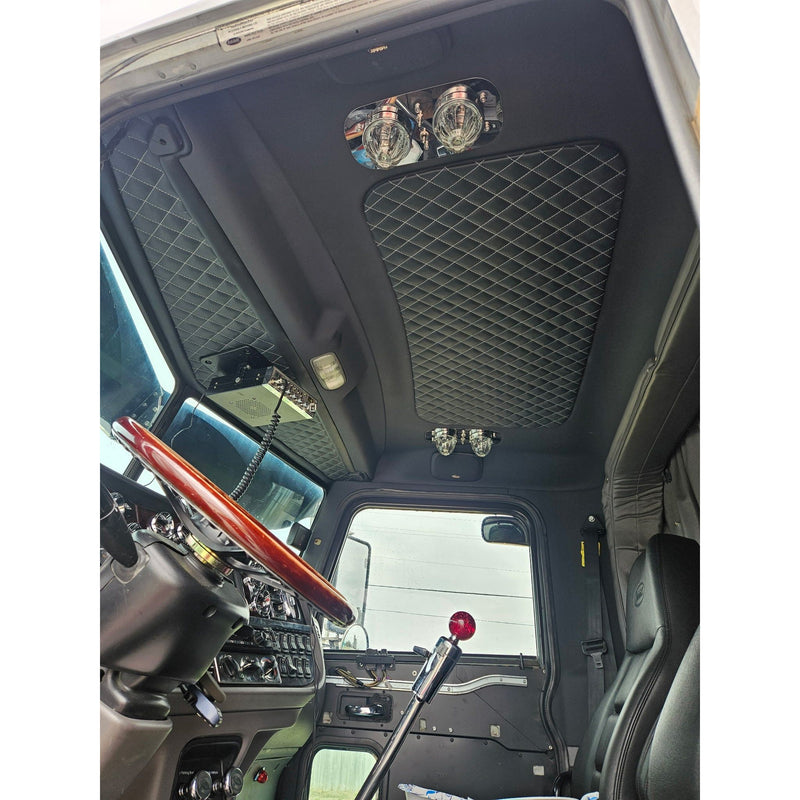 KW/Pete - Above Door Interior Dome Light Plate - (1) Watermelon Light Holes, 2 Switch Hole SS-1006 Dark Slate Gray