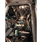 KW/Pete - Above Door Interior Dome Light Plate - (1) Watermelon Light Holes, 2 Switch Hole SS-1006 Dark Slate Gray