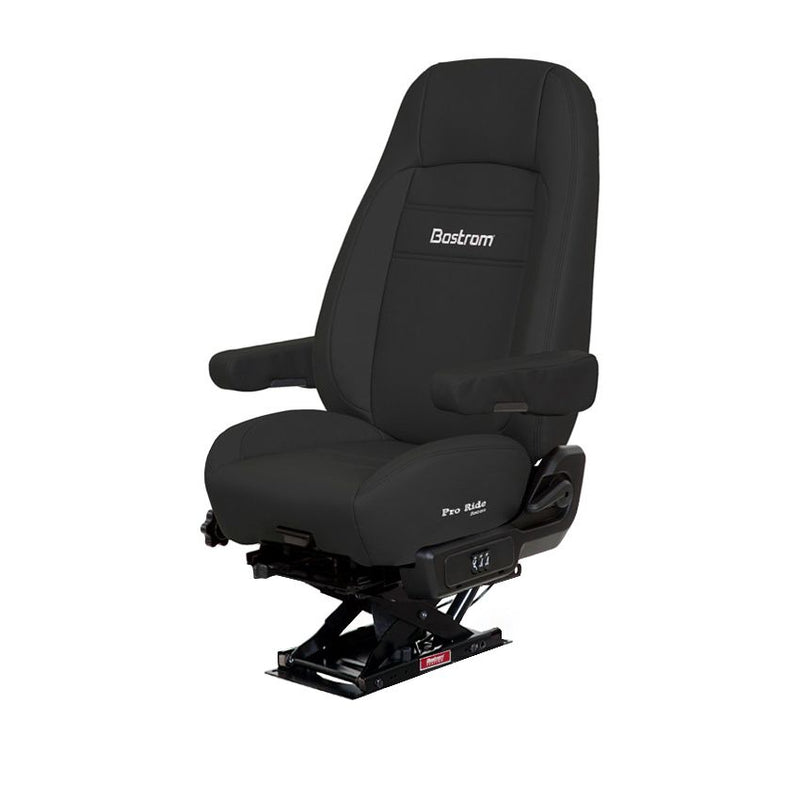 #8220001-900 Bostrom Truck Seat, Black Ultra-leather, LoPro - 910, Dual 16" Armrests,