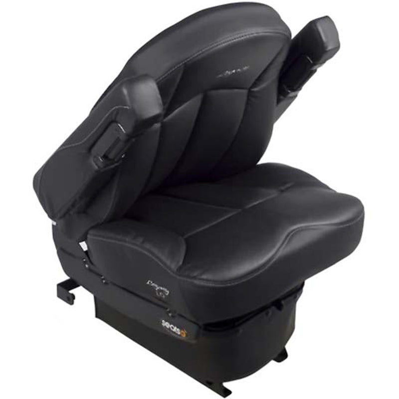#188598MW61 Seats Inc Semi-Truck Seat (Legacy LO) Low Base Mid Back (Black DuraLeather)