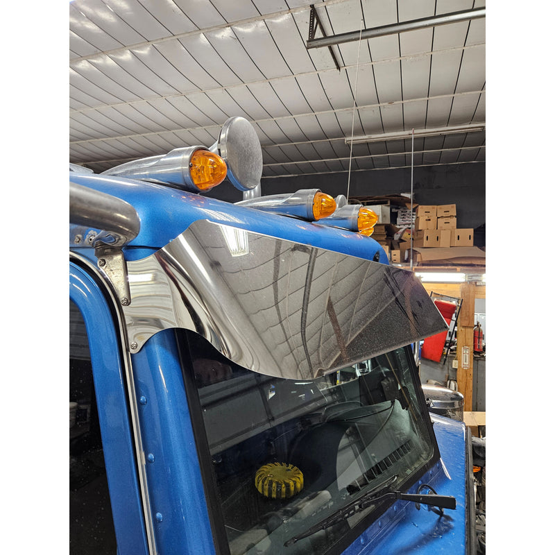 ROLLIN LOW PETERBILT 11'' X 7.5'' FLAT BOTTOM VISOR V. TOP #1034