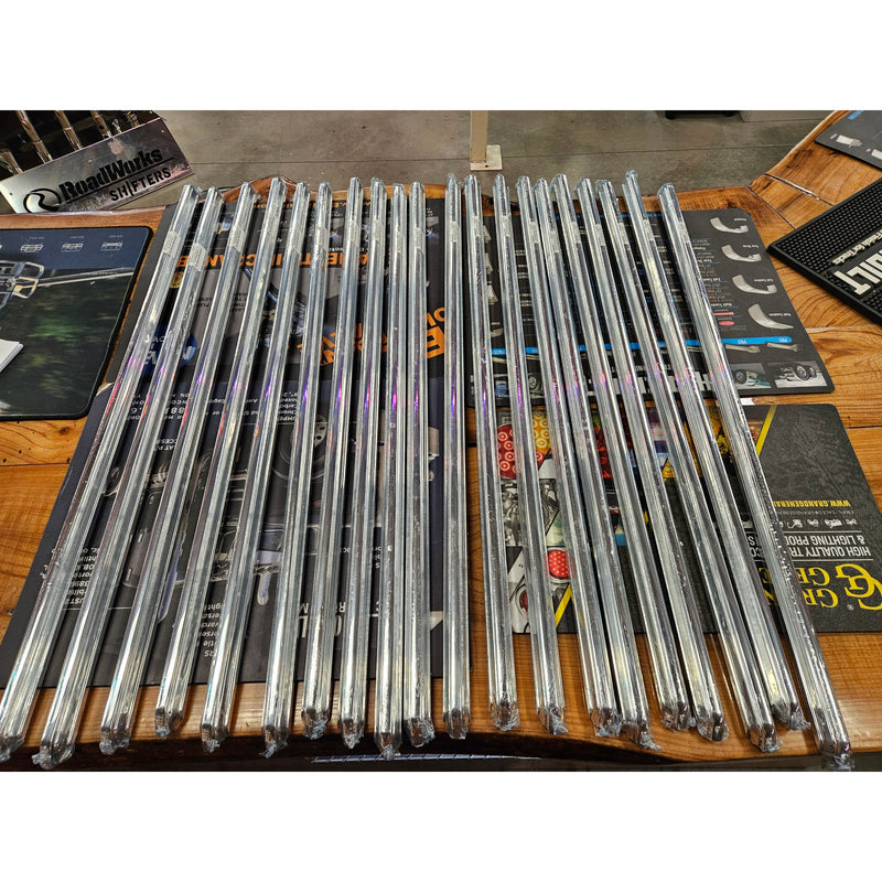 PGR158-P Grill bar 389/388 Peterbilt 35.875" long (sold by each) 1 1/8" wide,  1" tall POLISHED (matches oem grill bars) GRILL Dark Slate Gray