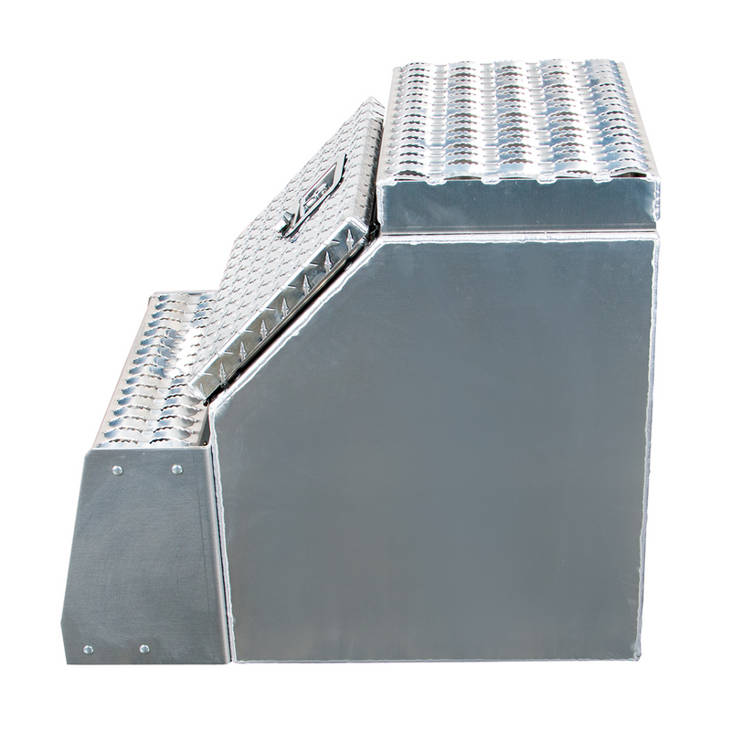 UP-50201 18"L X 25"W X 28"H Aluminum Step Saddle Box