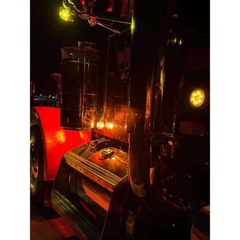 Rear Peterbilt Watermelon Air Cleaner Bar (Sold in Pairs) (fits 15" breathers) #1710