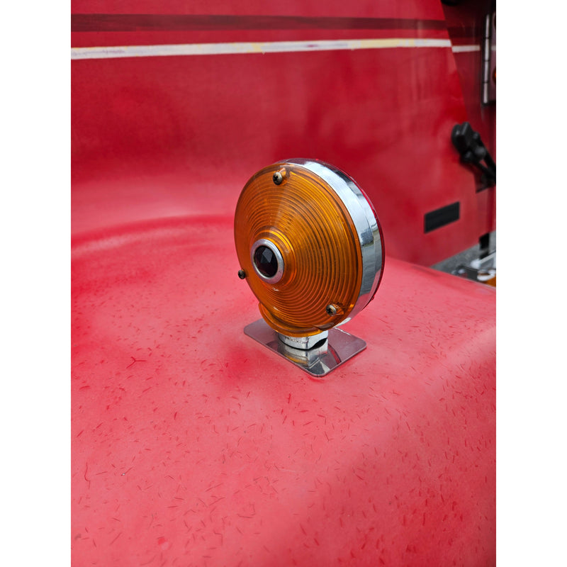 SZ-KWTURNSIGNAL KENWORTH TURN SIGNAL HOOD DELETE CUT FROM 14 GA SS 304 #8 sold by the piece