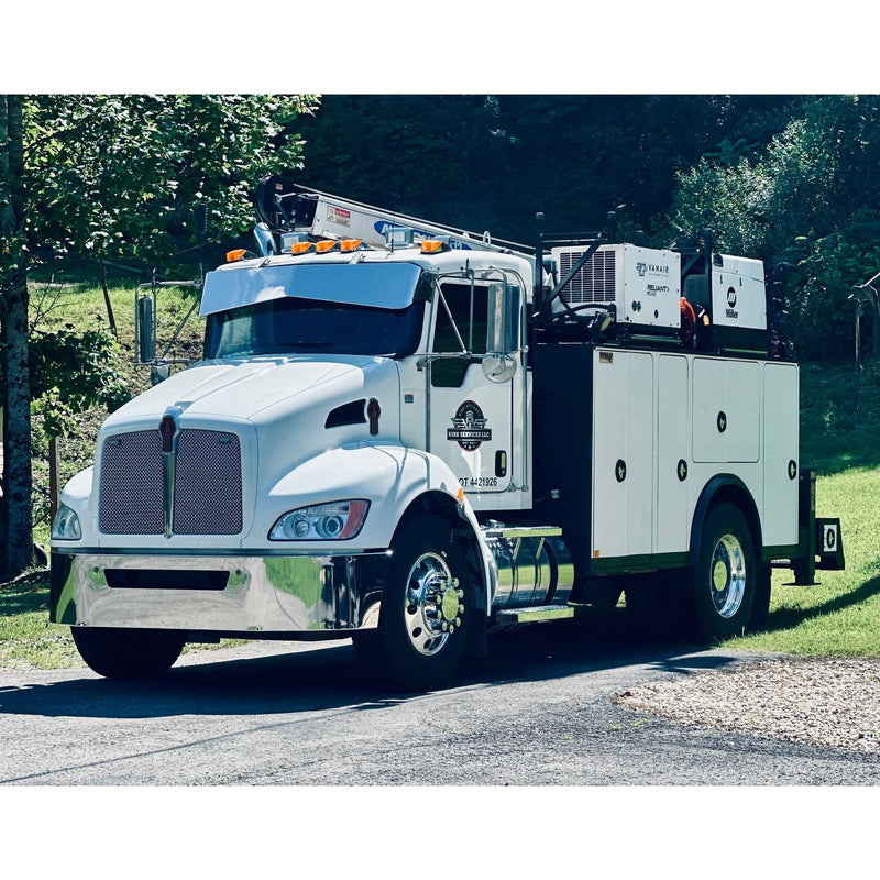 Rollin low Kenworth reverse bowtie 12X8" visor Curve windshield #2011 visor Dark Slate Gray