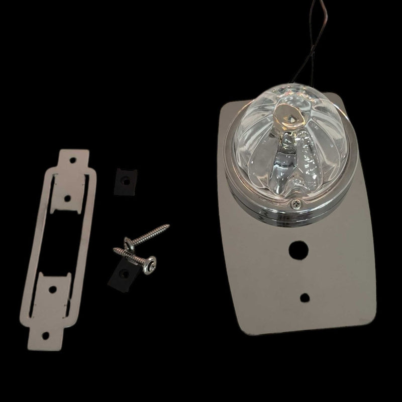 SS-1052 Kenworth T680/T880/W900 & Peterbilt 579/589 Headliner Dome Light W/ (1) WM Light Hole (1) Switch Hole Light Slate Gray