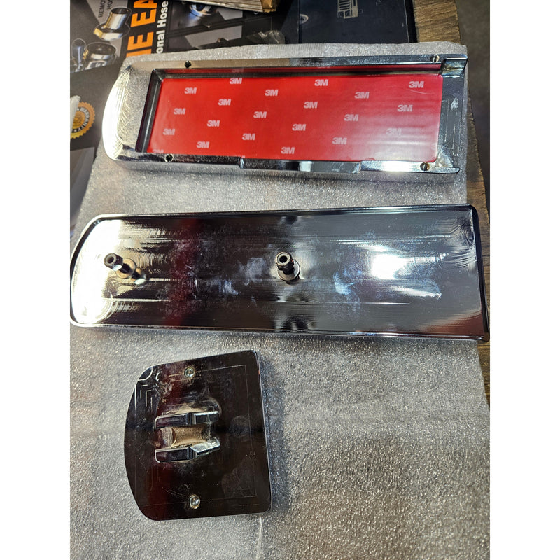 rz-ps3-pb-black Peterbilt pedal set with black/chrome emblems