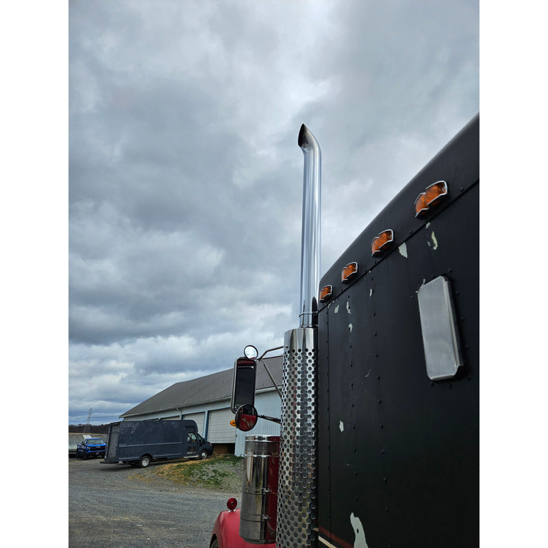 DP-25P-50072CP 5'' CURVED EXHAUST STACK; 72'' LONG