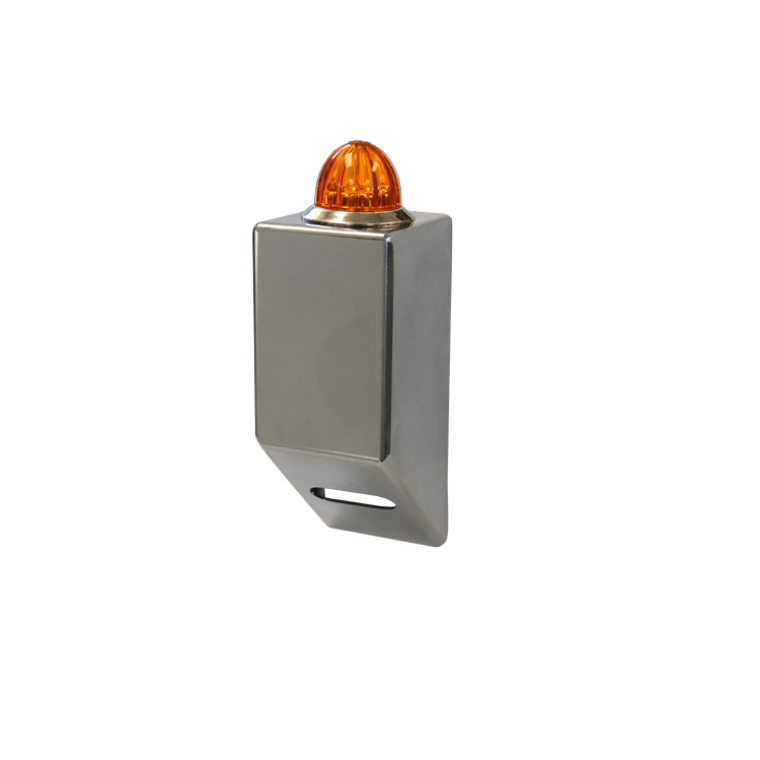 RoadWorks 19840WMN — Angled Style Light Bracket with Amber / Amber Mini Watermelon LED Light