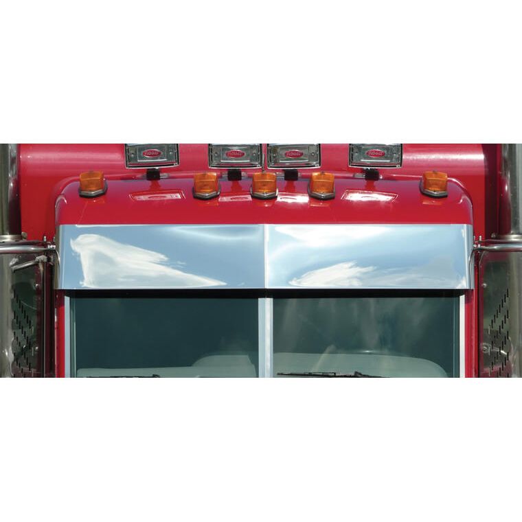 RoadWorks 35570 — 10.5 inch Blind Mount Darwin Visor for Peterbilt Ultracab and Flat Top