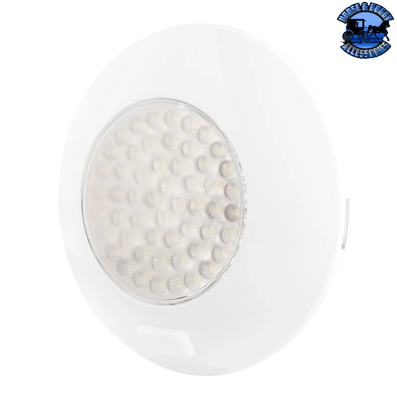 SB-TDLS-W54 ROUND DOME COOL WHITE LED LIGHT FIXTURE W/3 POSITIION SWITCH *DISCONTINUED*
