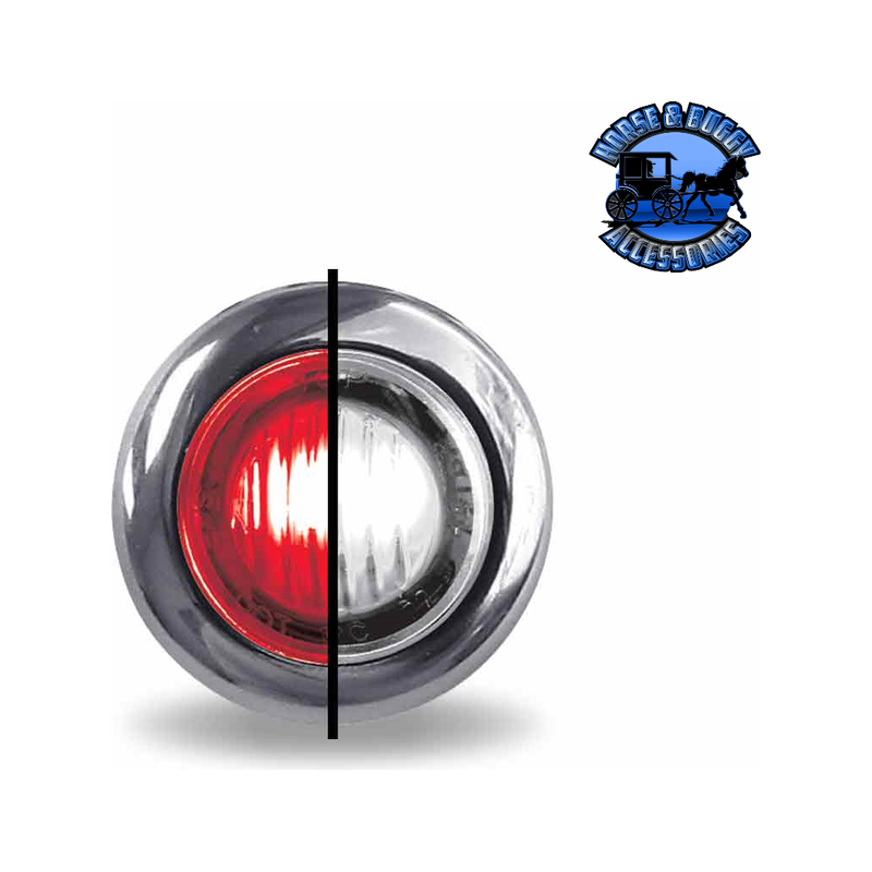 3/4" Trux Dual Revolution LEDs (Choose Color and Style) 3/4" Light 3/4″ Red to White Round – 2 Diodes,3/4″ Red Stop Turn & Tail to White Back Up Round - 2 Diodes Light Slate Gray