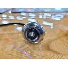 TecNiq 3/4" Mini PC Sidemarker Light w/180 Bullet Plugs (Choose color) Amber/Clear,Amber/Amber,Red/Red,Red/Clear,White/Clear,Green/Clear,Blue/Clear,Stainless Steel Trim Ring Rosy Brown