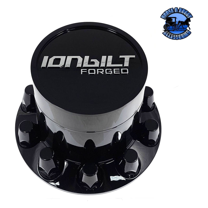 BLACK IB ABS REAR HUB COVER KIT W/REMOVABLE CAP 33mm/SCREW-ON W/FLANGE hub cover Black