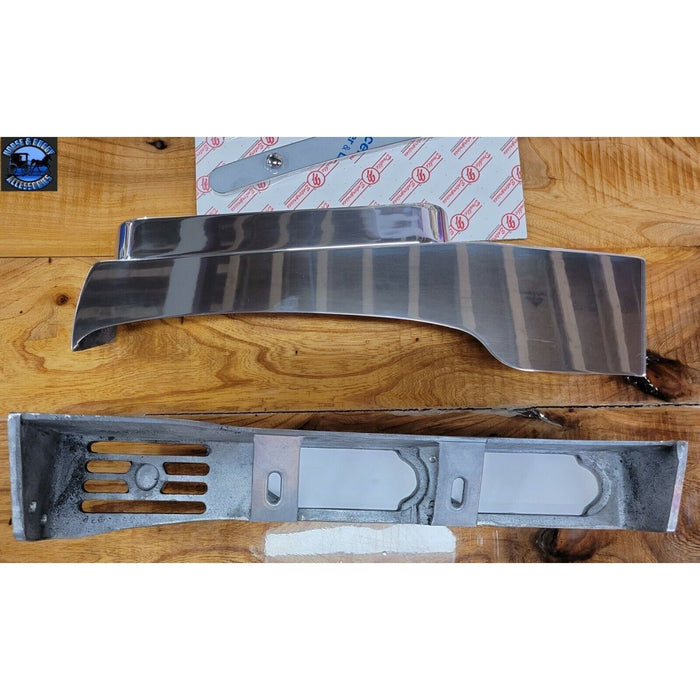 Dim Gray Peterbilt 389/388 front jj fender bracket polished aluminum USA made #009-02-389 PETERBILT