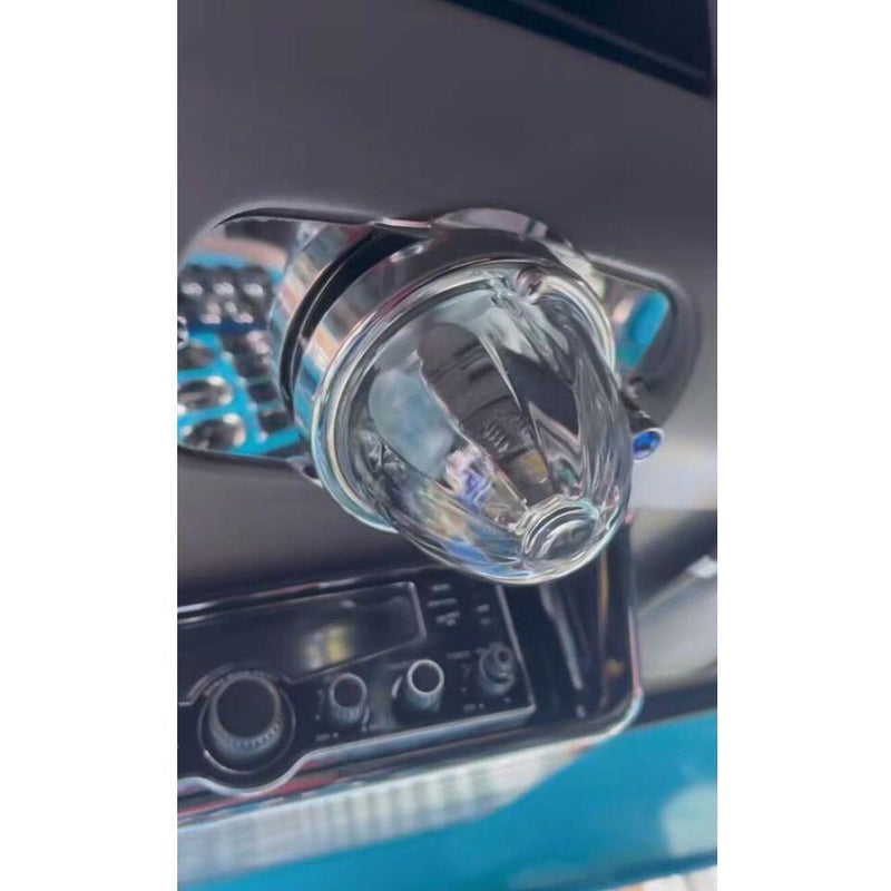 2008 + Peterbilt above cb radio - (1) watermelon light hole (plate only) stainless #1024 Dark Slate Gray