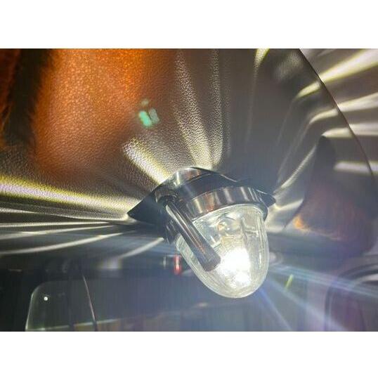 2008 + Peterbilt above cb radio - (1) watermelon light hole (plate only) stainless #1024 Dim Gray