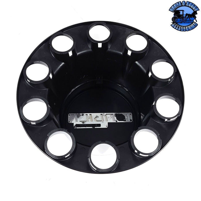 Black BLACK IB ABS REAR HUB COVER KIT W/REMOVABLE CAP 33mm/SCREW-ON W/FLANGE hub cover