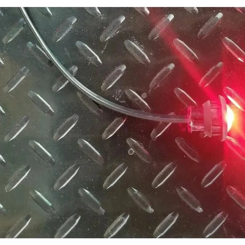 TecNiq 3/4" Mini PC Sidemarker Light w/180 Bullet Plugs (Choose color) Amber/Clear,Amber/Amber,Red/Red,Red/Clear,White/Clear,Green/Clear,Blue/Clear,Stainless Steel Trim Ring Dark Slate Gray