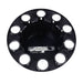 Black Gloss black rear hub covers 33m screw on (sold individually)