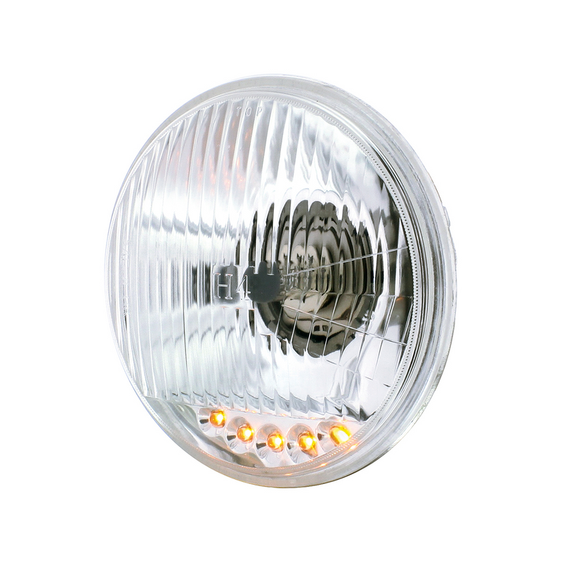 ULTRALIT - Faro halógeno de cristal de 5-3/4" con 5 luces de posición LED