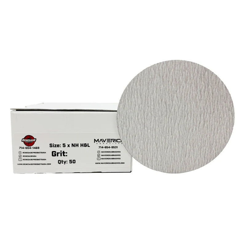 5" White/Gold Hook & Loop Aluminum Oxide Sanding Discs For Metal Polishing 80,100,120,180,220,320,400,600,800 Gray